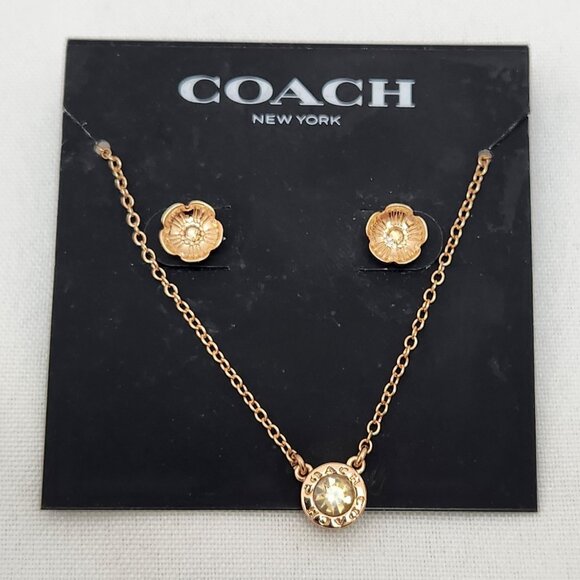 Coach Necklace And Earrings #707 - Picture 4 of 12